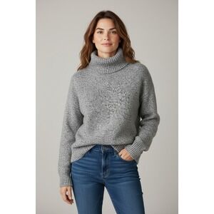 Old Navy Turtleneck Sweater Women XS Gray